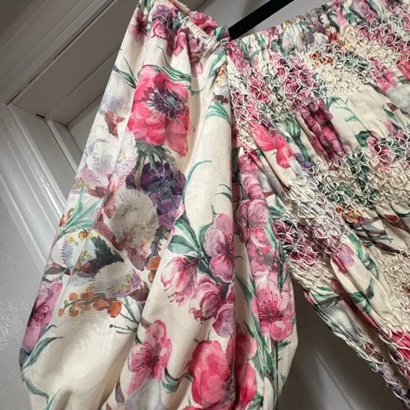 Baltic Born Tulsa Smocked Floral Maxi Dress  - SIZE 2XL - Picture 10 of 13